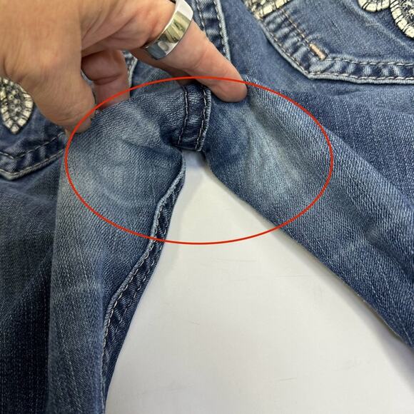 Rock Revival Sherry Easy Skinny Jeans Size 27 – Distressed Embellished Denim - Picture 9 of 9